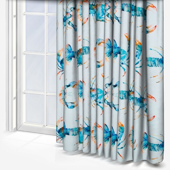 Voyage Crustaceans Cobalt curtain