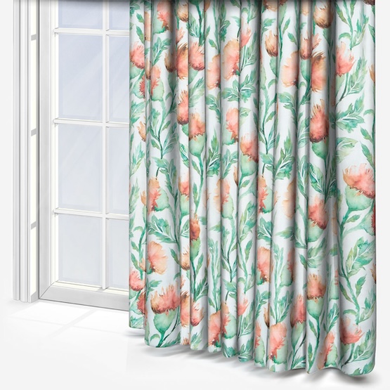 Voyage Ettrick Rust Cream curtain