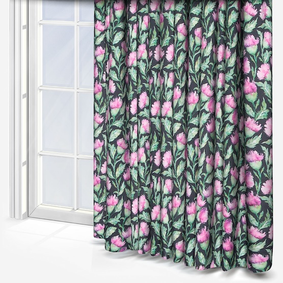 Voyage Hawick Graphite curtain