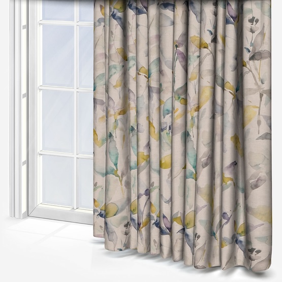 Voyage Naura Lemon Natural  Curtain