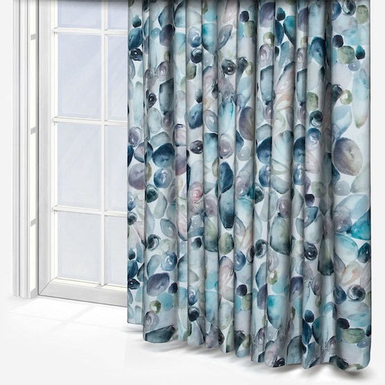 Voyage Pebble Shores Slate curtain