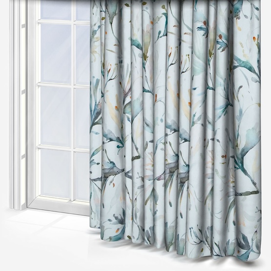 Voyage Seaweed Slate curtain