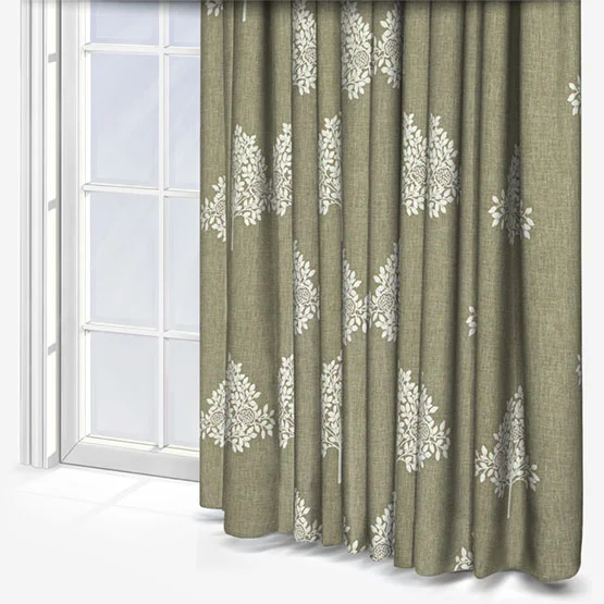 William Morris At Home Marigold Tree Embroidery Nettle curtain