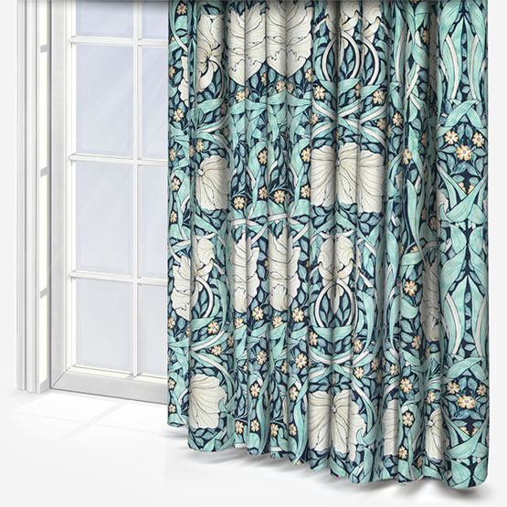 William Morris At Home Pimpernel Velvet Indigo Curtain