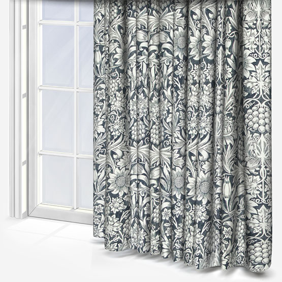 William Morris At Home Sunflower Indigo Curtain
