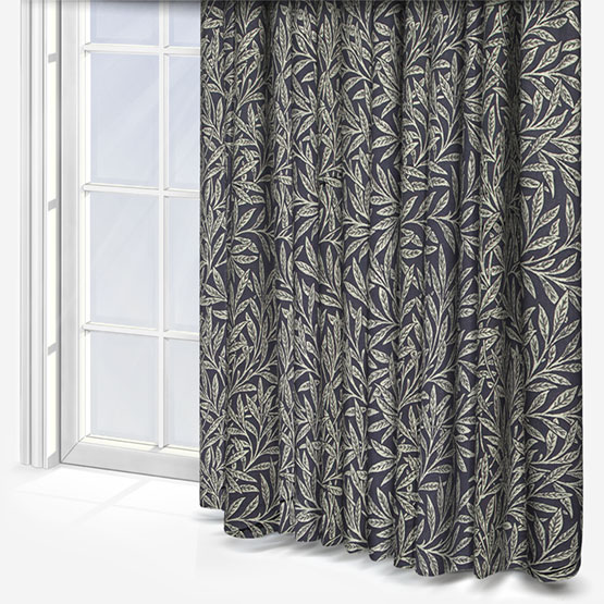 William Morris At Home Willow Woven Indigo Curtain