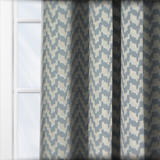 Ashley Wilde Atom Slate curtain