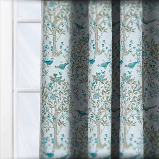 Ashley Wilde Bedgebury Kingfisher curtain