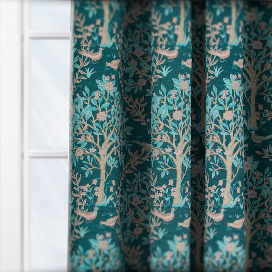 Ashley Wilde Bedgebury Peacock curtain