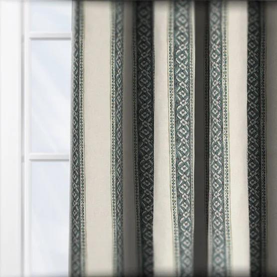 Emilie Indigo curtain