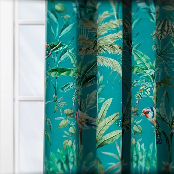 Fiji Teal curtain