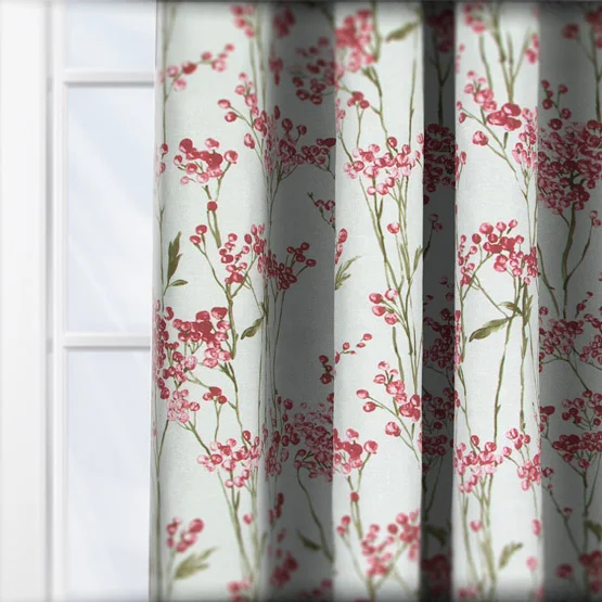Hawthorn Cranberry curtain