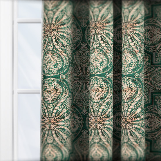 Ashley Wilde Melfi Emerald curtain