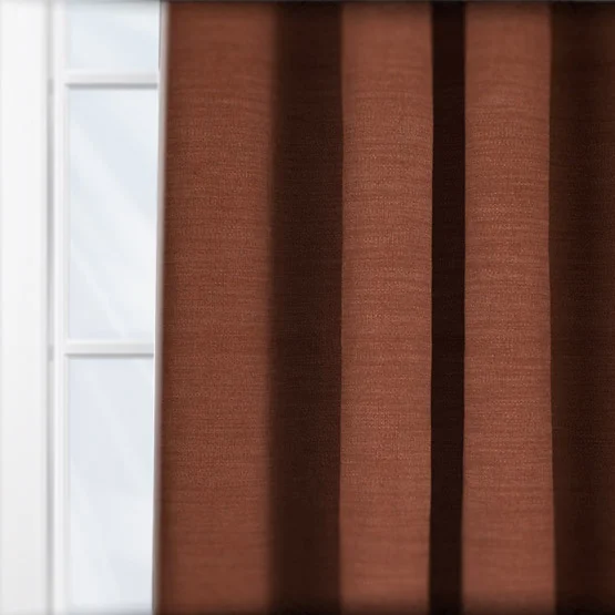 Camengo Anemone Ambre Rouge curtain