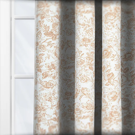 Camengo Celestine Tissu Camel curtain