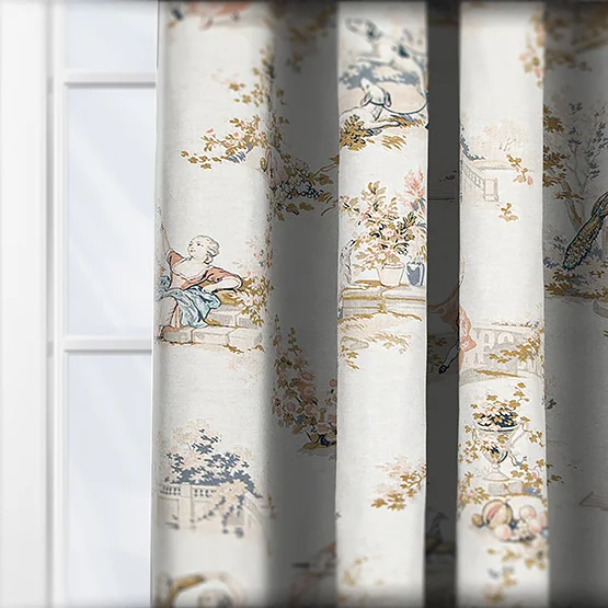 Camengo Gavotte Tissu Multicolore curtain