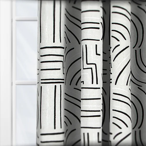 Camengo Kara Carbone curtain