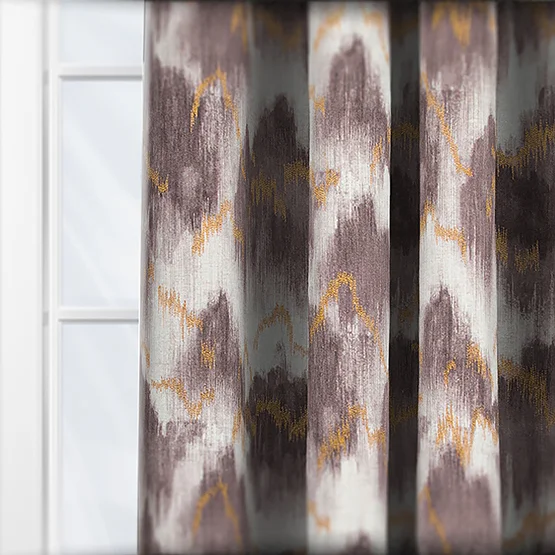 Camengo Nyx Purple curtain