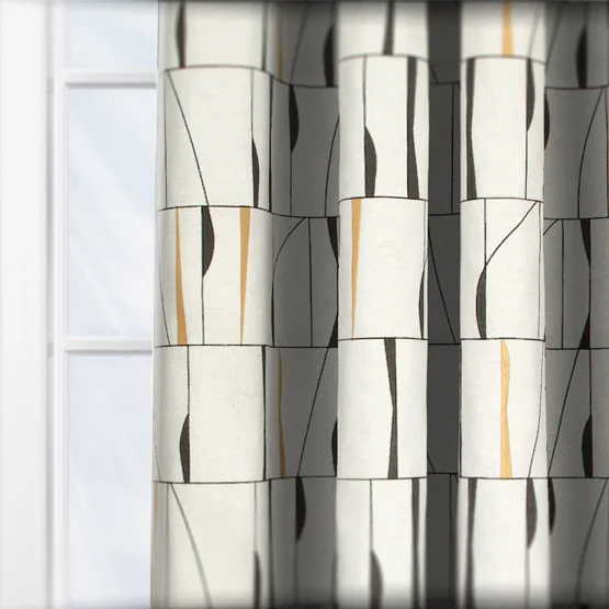 Camengo Souffle De Vitrail Ocre curtain