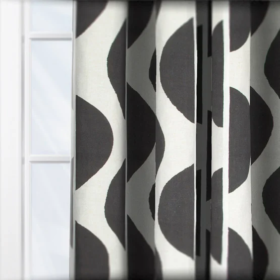 Camengo Viaggio Lin Noir curtain