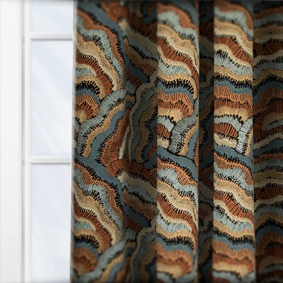 Casamance Annella Orange Fauve curtain