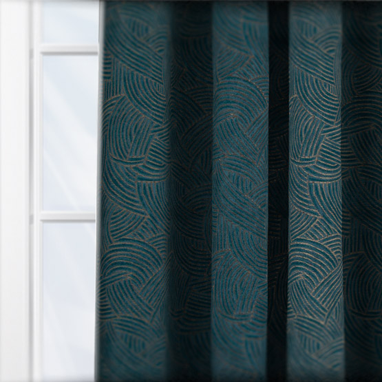 Casamance Bramante Petrole curtain