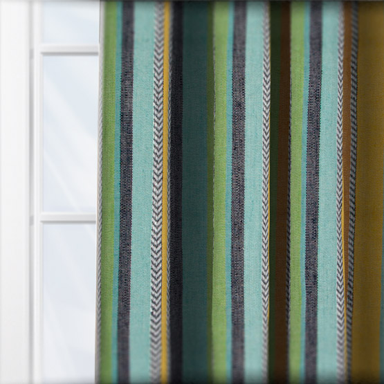 Casamance Costa Nova Celadon Moutarde curtain