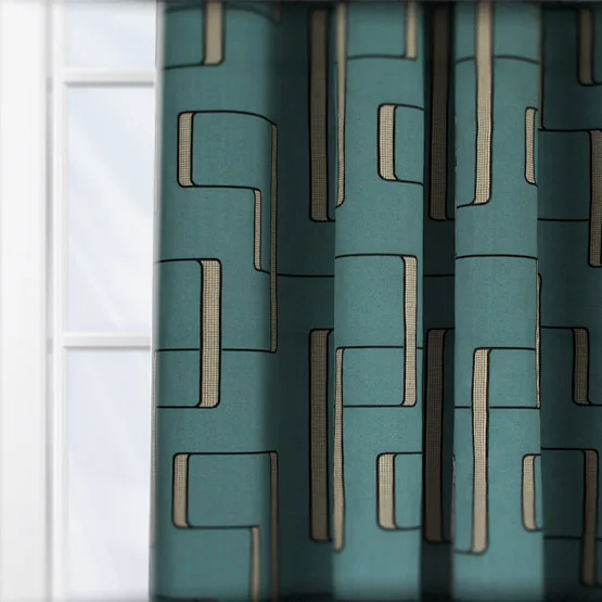 Casamance Lusio Petrole curtain