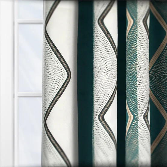 Casamance Mesa Petrole curtain