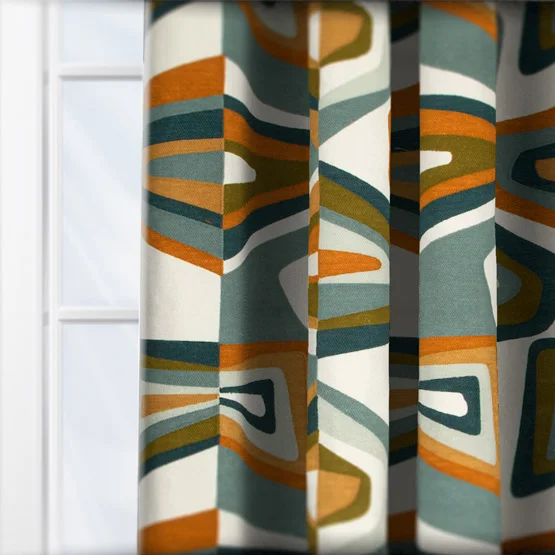 Casamance West Dream Celadon Olive curtain