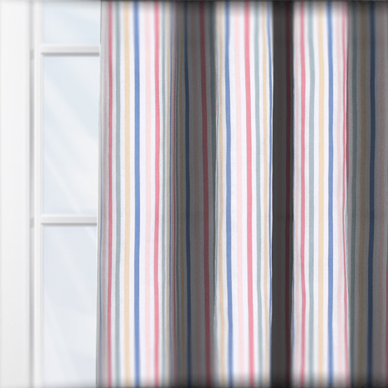 Cath Kidston Mid Stripe Chalk curtain