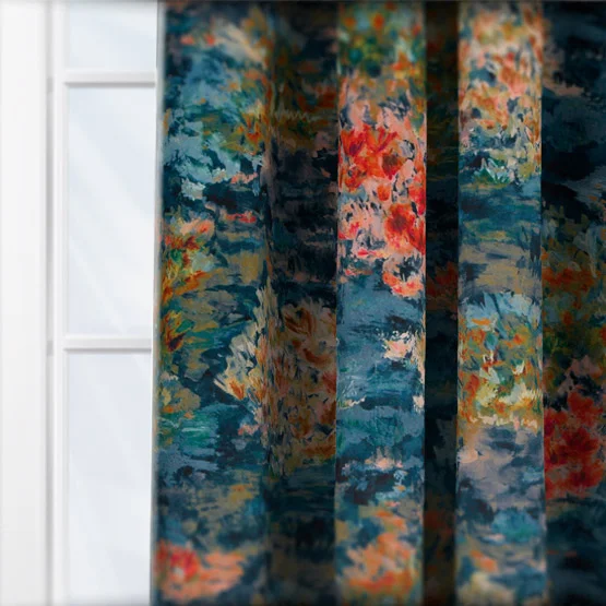Fiore Midnight Spice curtain