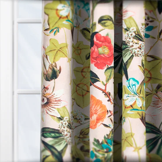 Passiflora Blush curtain