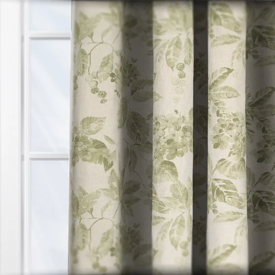 Edinburgh Weavers Flora Olive curtain