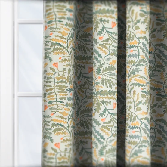 Edinburgh Weavers Mini Bertie Seaweed curtain