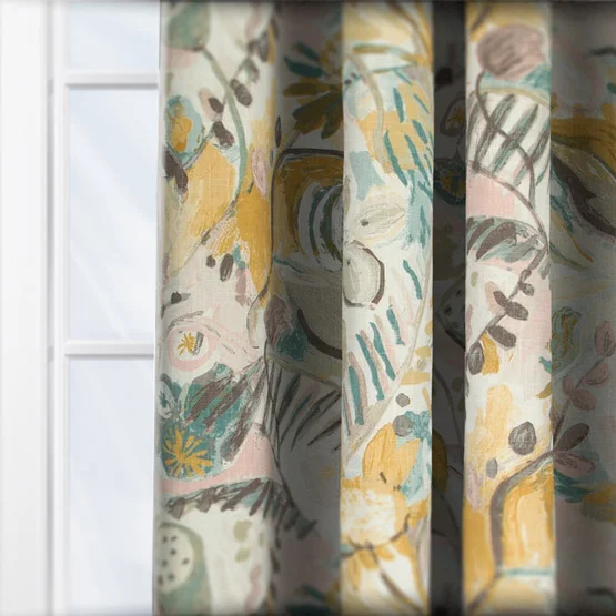 Edinburgh Weavers Vincent Lemon curtain