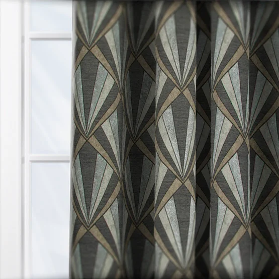 Fibre Naturelle Vogue Black Chrome curtain
