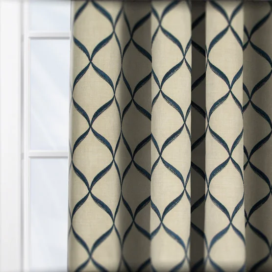 Allegra Indigo curtain