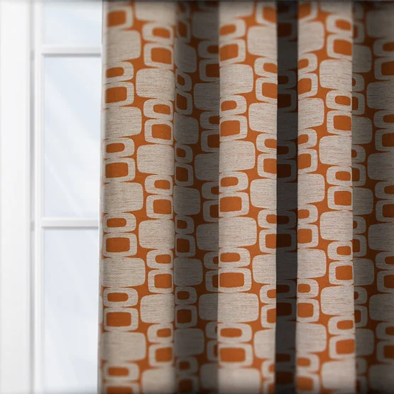 Apollo Burnt Orange curtain