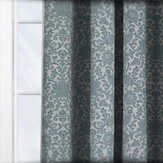 Auvergne French Blue curtain