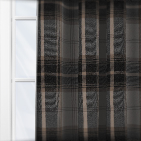 Fryetts Balmoral Charcoal curtain
