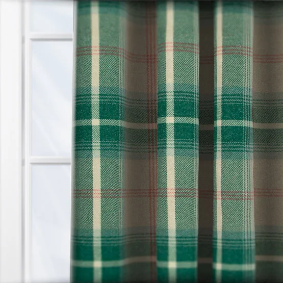 Balmoral Teal curtain