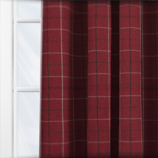 Fryetts Bamburgh Red curtain