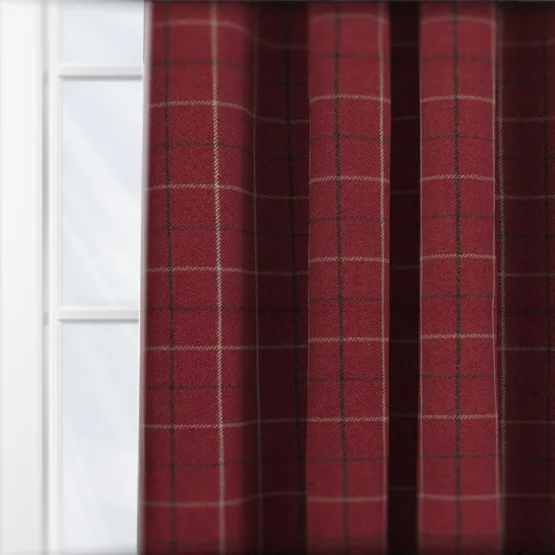 Bamburgh Red curtain