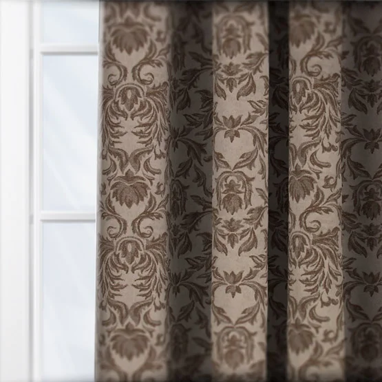 Belgravia Mocha curtain