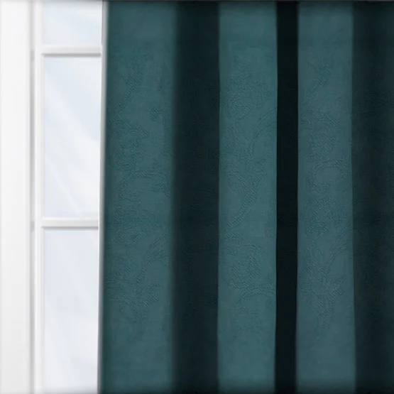 Bordeaux Teal curtain