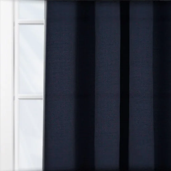Capri Recycled Indigo curtain