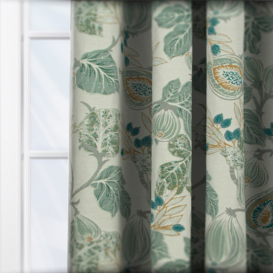 Fryetts Chianti Seafoam curtain