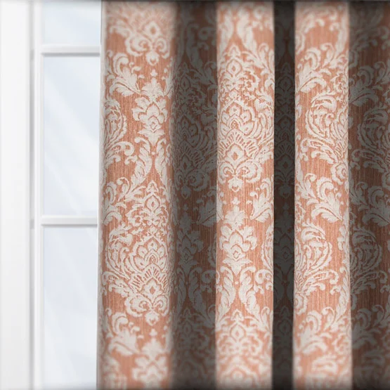 Classic Damask Cinnamon curtain