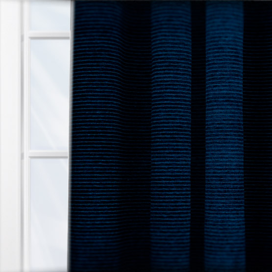 Fryetts Corsica Navy curtain